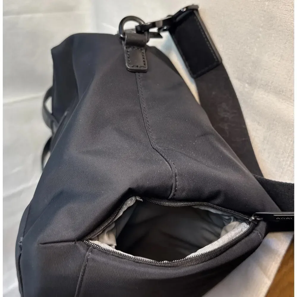 AWAY THE EVERYWHERE BAG Black With Padded Strap & Pockets EUC